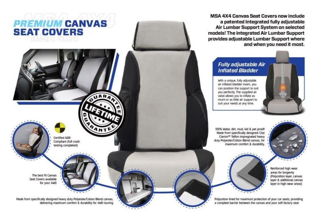 Seat Covers Overland 4WD